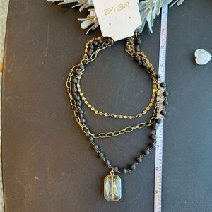 Triple layer vintage necklace